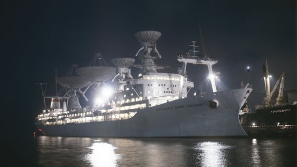 The Cosmonaut Yuri Gagarin tracking ship at the Odessa port, Ukrainian SSR. File photo. - Sputnik International