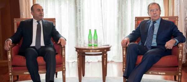 Russian Foreign Minister Sergei Lavrov, right, and Turkish Foreign Minister Mevlut Cavusoglu (File) Russian Foreign Minister Sergei Lavrov, right, and Turkish Foreign Minister Mevlut Cavusoglu (File) - Sputnik International