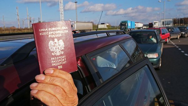 Border crossing point Mamontovo-2 on border with Poland - Sputnik International