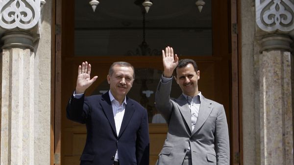 Syrian President Bashar al-Assad (R) and Turkish President Erdogan Recep Tayyip Erdogan (File) - Sputnik International