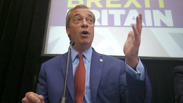 Nigel Farage, the leader of the United Kingdom Independence Party (UKIP), speaks at a news conference in central London, Britain July 4, 2016 Nigel Farage, the leader of the United Kingdom Independence Party (UKIP), speaks at a news conference in central London, Britain July 4, 2016 - Sputnik International
