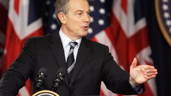 Former British Prime Minister Tony Blair speaks during a joint press conference with US President George W. Bush, 07 December 2006, in the Eisenhower Executive Office Building in Washington, DC. Former British Prime Minister Tony Blair speaks during a joint press conference with US President George W. Bush, 07 December 2006, in the Eisenhower Executive Office Building in Washington, DC. - Sputnik International