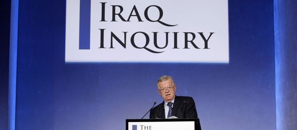 John Chilcot, the chairman of the Iraq Inquiry, outlines the terms of reference for the inquiry and explains the panel's approach to its work during a news conference to launch it at the QEII conference centre in London, Thursday, July 30, 2009. T - Sputnik International