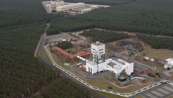 An aerial view of the intermediate nuclear waste storage facility (behind) near the northern German city of Gorleben (File) An aerial view of the intermediate nuclear waste storage facility (behind) near the northern German city of Gorleben (File) - Sputnik International