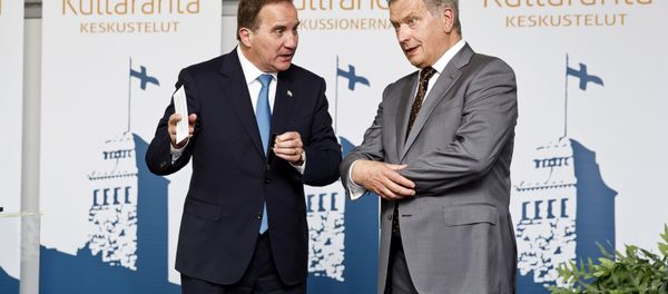 Finland's President Sauli Niinisto and Sweden's Prime Minister Stefan Lofven (File) Finland's President Sauli Niinisto and Sweden's Prime Minister Stefan Lofven (File) - Sputnik International