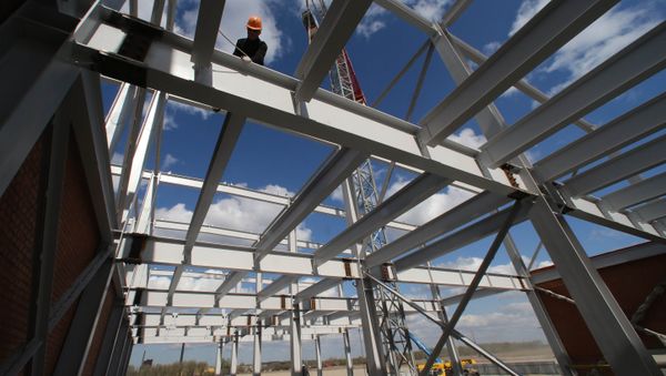 Construction of Kaliningrad Stadium Construction of Kaliningrad Stadium - Sputnik International