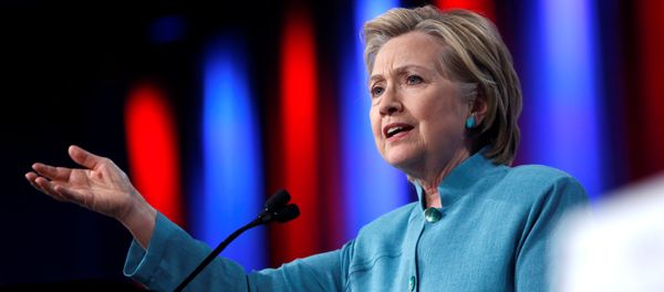 Democratic US presidential candidate Hillary Clinton speaks at the U.S. Conference of Mayors 84th Annual Meeting in Indianapolis, Indiana United States Democratic US presidential candidate Hillary Clinton speaks at the U.S. Conference of Mayors 84th Annual Meeting in Indianapolis, Indiana United States - Sputnik International