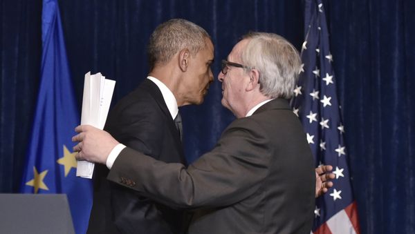 European Council President Donald Tusk, US President Barack Obama at the NATO Summit in Warsaw European Council President Donald Tusk, US President Barack Obama at the NATO Summit in Warsaw - Sputnik International