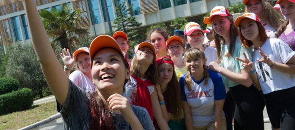 Children at the Artek International Children's Center in Crimea. Children at the Artek International Children's Center in Crimea. - Sputnik International