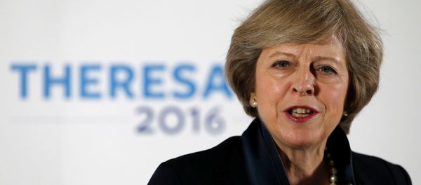 Britain's Home Secretary Theresa May speaks during her Conservative party leadership campaign at the Institute of Engineering and Technology in Birmingham, England, Britain July 11, 2016. - Sputnik International