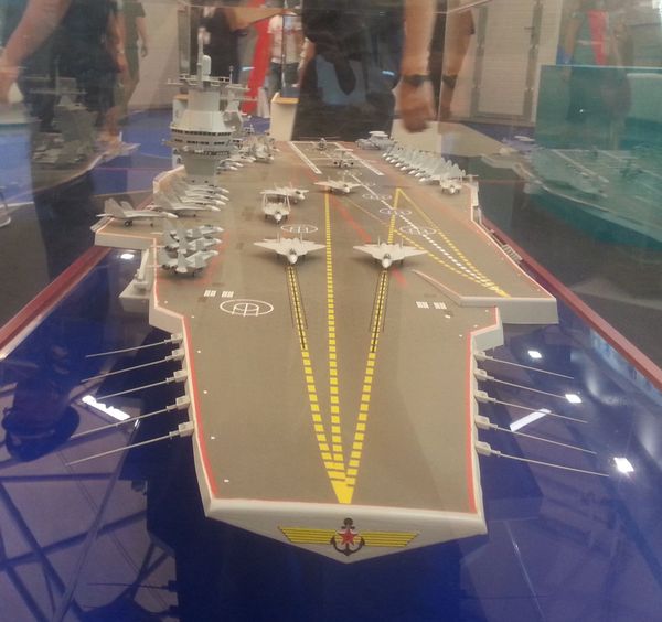 Model of the Project 23000E 'Shtorm' aircraft carrier Model of the Project 23000E 'Shtorm' aircraft carrier - Sputnik International