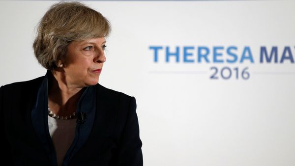 Theresa May speaks during her Conservative party leadership campaign at the Institute of Engineering and Technology in Birmingham, England, Britain July 11, 2016. Theresa May speaks during her Conservative party leadership campaign at the Institute of Engineering and Technology in Birmingham, England, Britain July 11, 2016. - Sputnik International