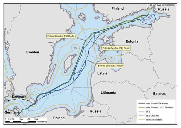 The planned Nord Stream 2 project - Sputnik International