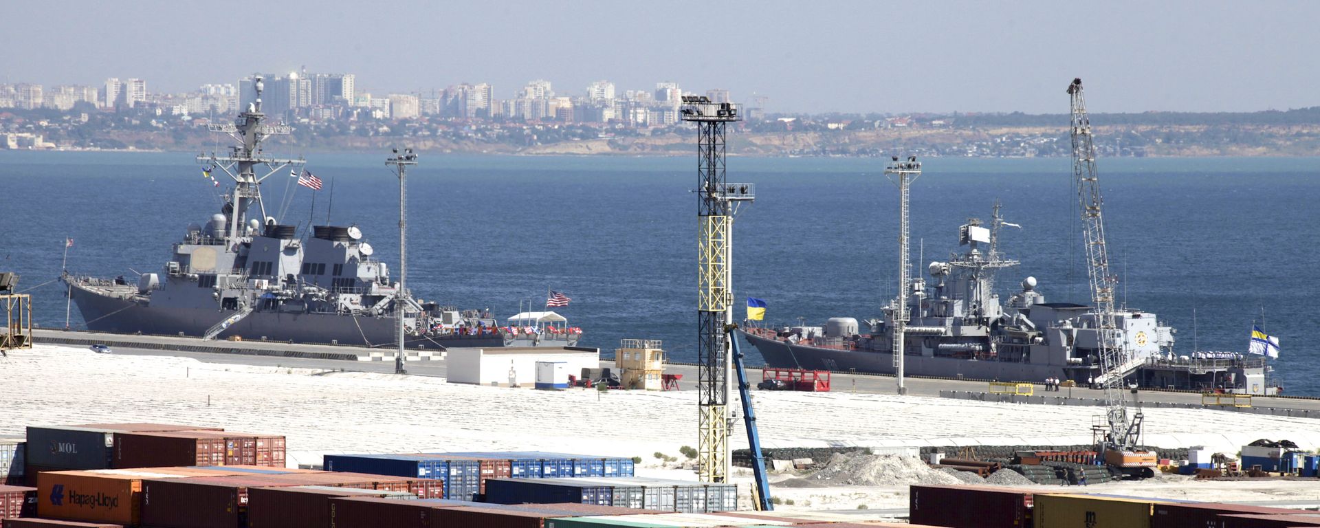 US warships docked at Odessa port. File photo. - Sputnik International, 1920, 26.04.2023