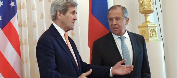 Russian Foreign Minister Sergei Lavrov, right, and US Secretary of State John Kerry at a meeting in Moscow. Russian Foreign Minister Sergei Lavrov, right, and US Secretary of State John Kerry at a meeting in Moscow. - Sputnik International