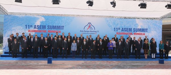 Prime Minister Dmitry Medvedev at the ASEM Summit in Mongolia Prime Minister Dmitry Medvedev at the ASEM Summit in Mongolia - Sputnik International