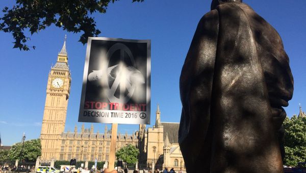Anti-Trident demonstration in London, 18 July, 2016. - Sputnik International