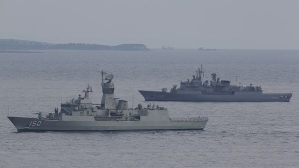 Turkish navy ships. File photo - Sputnik International