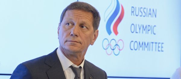 President of the Russian Olympic Committee Alexander Zhukov is interviewed by journalists following a meeting of the Russian Olympic Committee's Executive Committee in Moscow President of the Russian Olympic Committee Alexander Zhukov is interviewed by journalists following a meeting of the Russian Olympic Committee's Executive Committee in Moscow - Sputnik International