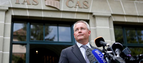 Court of Arbitration for Sports (CAS) Secretary General Matthieu Reeb speaks to journalists about the final decision in the case between the Russian Olympic Committee (ROC), 68 Russian athletes and the International Association of Athletics Federations (IAAF) over their participation in the Rio Olympic Games, in Lausanne, Switzerland, July 21, 2016 - Sputnik International