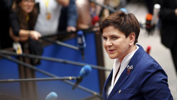 Poland's Prime Minister Beata Szydlo arrives at the EU Summit in Brussels, Belgium, June 28, 2016 Poland's Prime Minister Beata Szydlo arrives at the EU Summit in Brussels, Belgium, June 28, 2016 - Sputnik International
