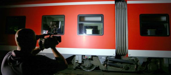 Cameraman films trains on which a man attacked passengers in Germany - Sputnik International
