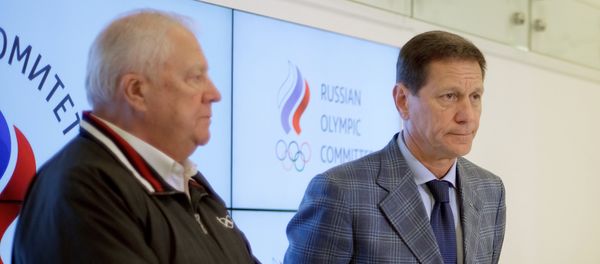 Member of International Olympic Committee (IOC) Vitaly Smirnov and Russian Olympic Committee (ROC) President Alexander Zhukov Member of International Olympic Committee (IOC) Vitaly Smirnov and Russian Olympic Committee (ROC) President Alexander Zhukov - Sputnik International