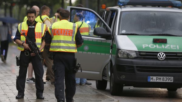 Munich Police During Shooting Munich Police During Shooting - Sputnik International