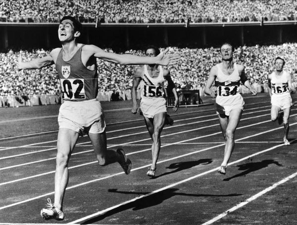 Winning the Men's 1500 meters Summer Olympic Games event at the Olympic Stadium in Melbourne, Australia on December 1, 1956. (File) Winning the Men's 1500 meters Summer Olympic Games event at the Olympic Stadium in Melbourne, Australia on December 1, 1956. (File) - Sputnik International