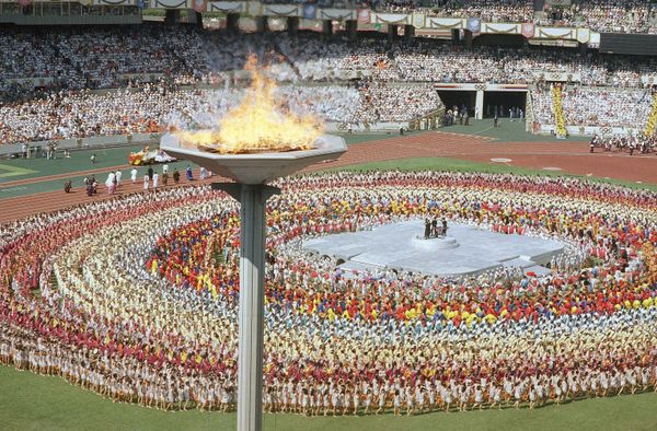 The Olympic torch towers above the Olympic stadium in Seoul Sept. 17, 1988, during the opening ceremonies for the summer Olympic Games in Seoul. (File) The Olympic torch towers above the Olympic stadium in Seoul Sept. 17, 1988, during the opening ceremonies for the summer Olympic Games in Seoul. (File) - Sputnik International