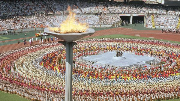 The Olympic torch towers above the Olympic stadium in Seoul Sept. 17, 1988, during the opening ceremonies for the summer Olympic Games in Seoul. (File) The Olympic torch towers above the Olympic stadium in Seoul Sept. 17, 1988, during the opening ceremonies for the summer Olympic Games in Seoul. (File) - Sputnik International