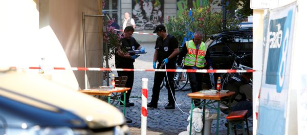 Police secure the area after an explosion in Ansbach, Germany, July 25, 2016. Police secure the area after an explosion in Ansbach, Germany, July 25, 2016. - Sputnik International