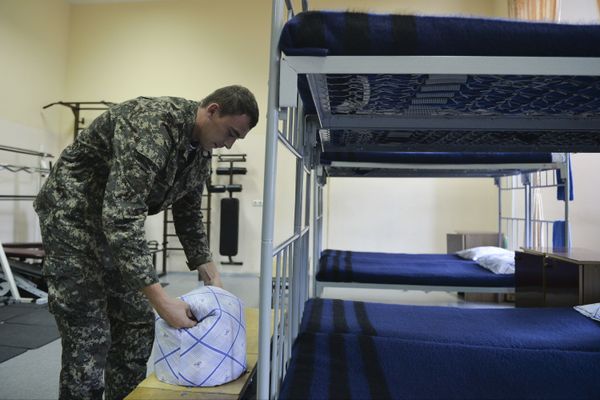 Soldiers'  barracks of the Presidential Regiment. - Sputnik International