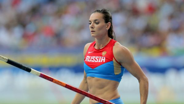Two-time Olympic pole vault champion, Russia’s Yelena Isinbaeva - Sputnik International