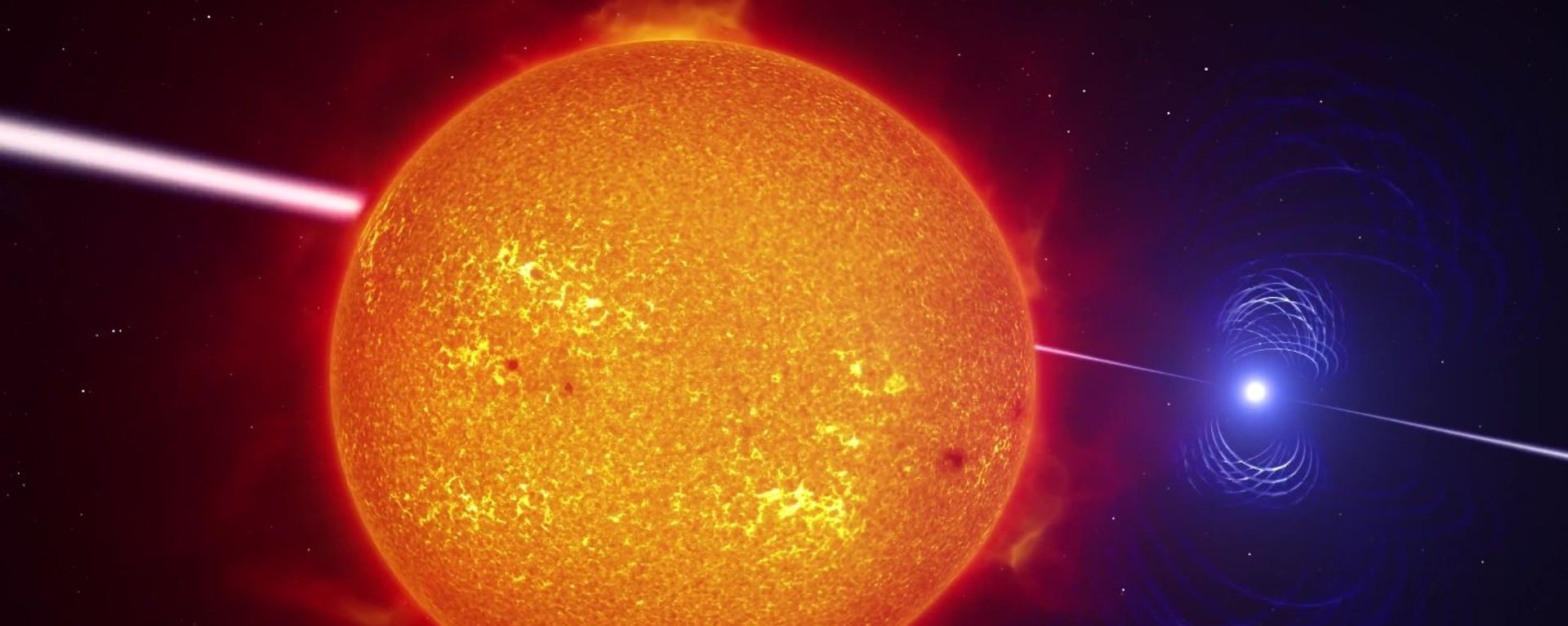 Artist’s impression video of the exotic binary star system AR Scorpii  - Sputnik International, 1920, 12.06.2023