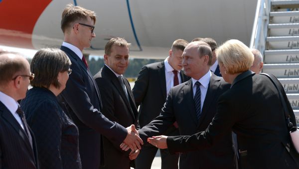 Russian President Vladimir Putin visits Slovenia Russian President Vladimir Putin visits Slovenia - Sputnik International