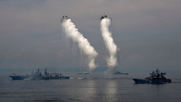 Pacific Fleet ships during the Navy Day celebration Pacific Fleet ships during the Navy Day celebration - Sputnik International