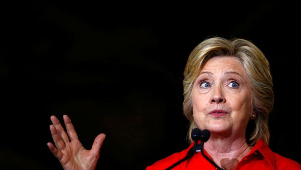Democratic presidential candidate Hillary Clinton speaks at Johnstown Wire Technologies in Johnstown, Pennsylvania, July 30, 2016. Democratic presidential candidate Hillary Clinton speaks at Johnstown Wire Technologies in Johnstown, Pennsylvania, July 30, 2016. - Sputnik International