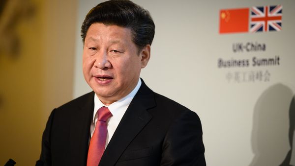 Chinese President Xi Jinping addresses guests and delegates at the UK-China Business Summit in Mansion House, central London, on October 21, 2015, on the second day of his state visit. Chinese President Xi Jinping addresses guests and delegates at the UK-China Business Summit in Mansion House, central London, on October 21, 2015, on the second day of his state visit. - Sputnik International