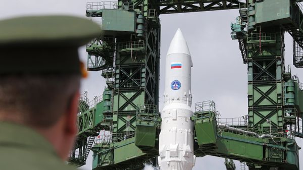 The light class Angara-1.2PP space rocket during refueling at Plesetsk. (File) - Sputnik International
