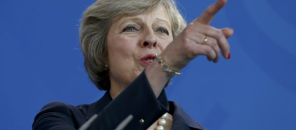 British Prime Minister Theresa May addresses a news conference following talks with German Chancellor Angela Merkel at the Chancellery in Berlin, Germany July 20, 2016. - Sputnik International