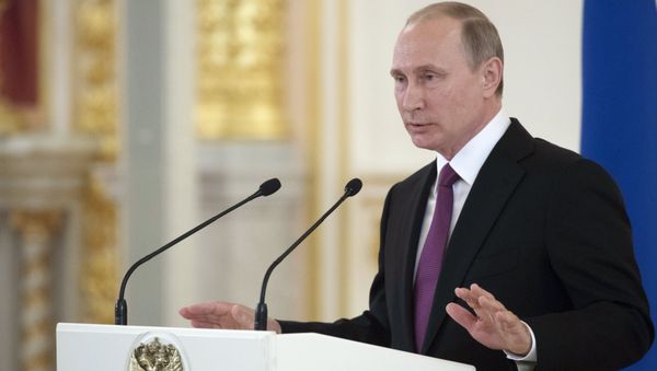 President Vladimir Putin meets with national Olympic team in Kremlin - Sputnik International