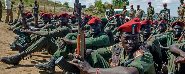 Sudan People's Liberation Army (SPLA) soldiers sit on the ground at a containment site outside of Juba (File) Sudan People's Liberation Army (SPLA) soldiers sit on the ground at a containment site outside of Juba (File) - Sputnik International