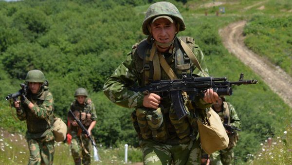 Servicemen of the mountain motorized infantry brigade. File photo Servicemen of the mountain motorized infantry brigade. File photo - Sputnik International