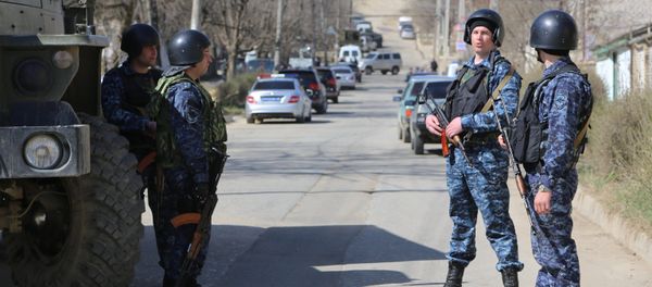 Police officers during a raid in Dagestan. File photo Police officers during a raid in Dagestan. File photo - Sputnik International