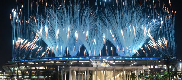 The opening ceremony at the XXIX Summer Olympic Games in Rio de Janeiro - Sputnik International