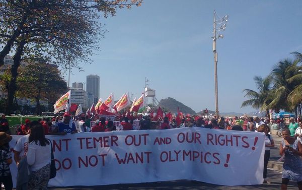 Residents of Rio de Janeiro protest against interim president Michel Temer, political upheaval, corruption and the cost of the Rio 2016 Olympics Games Residents of Rio de Janeiro protest against interim president Michel Temer, political upheaval, corruption and the cost of the Rio 2016 Olympics Games - Sputnik International