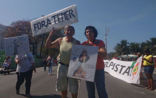 Residents of Rio de Janeiro protest against interim president Michel Temer, political upheaval, corruption and the cost of the Rio 2016 Olympics Games Residents of Rio de Janeiro protest against interim president Michel Temer, political upheaval, corruption and the cost of the Rio 2016 Olympics Games - Sputnik International