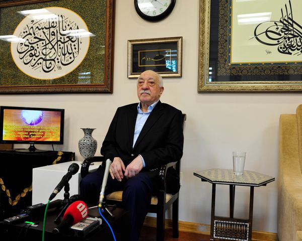 Islamic cleric Fethullah Gulen speaks to members of the media at his compound, Sunday, July 17, 2016, in Saylorsburg, Pa Islamic cleric Fethullah Gulen speaks to members of the media at his compound, Sunday, July 17, 2016, in Saylorsburg, Pa - Sputnik International