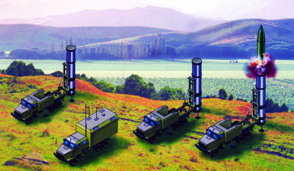 Concept art of the Grom-2 tactical short-range ballistic missile system. - Sputnik International
